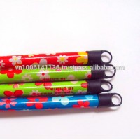 HOT SALE PVC FLOWER COATED BROOM HANDLE/MOP STICK